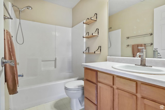 3901 W Pine Landing Way S, West Jordan, UT 84084 - bathroom featuring vanity and bathtub / shower combination