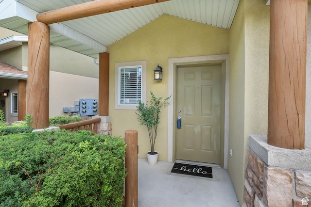 3901 W Pine Landing Way S, West Jordan, UT 84084 - property entrance with stucco siding