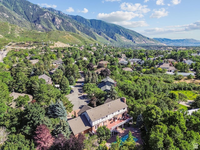 9618 S Ruskin Cir E, Sandy, UT 84092 - aerial view of residential area with a mountain backdrop