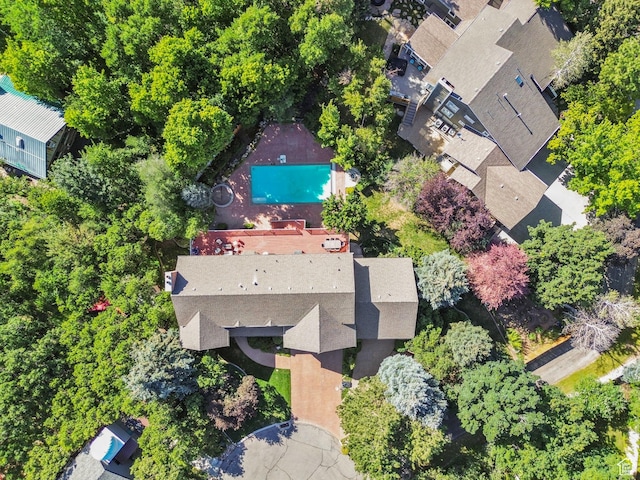 9618 S Ruskin Cir E, Sandy, UT 84092 - drone / aerial view of a pool