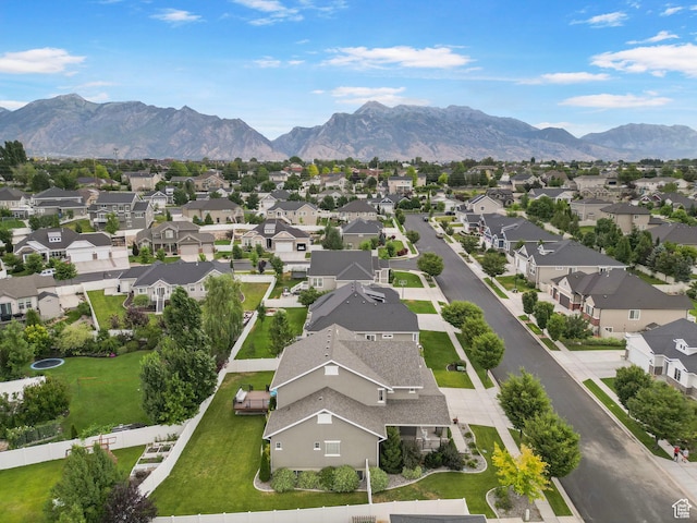 598 W Sandhill Dr, Lehi, UT 84043 - aerial perspective of suburban area featuring a mountain backdrop