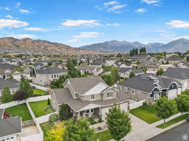 598 W Sandhill Dr, Lehi, UT 84043 - aerial perspective of suburban area with a mountain backdrop