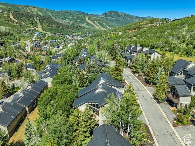 1290 Pinnacle Dr, Park City, UT 84060 - aerial perspective of suburban area with a mountain backdrop