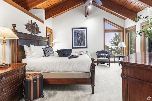 1290 Pinnacle Dr, Park City, UT 84060 - carpeted bedroom featuring wooden ceiling