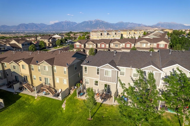 14584 S Heatherly Ln, Herriman, UT 84096 - aerial perspective of suburban area featuring mountains
