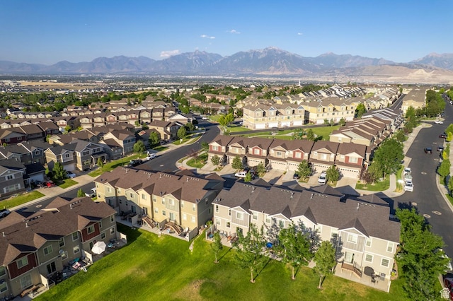 14584 S Heatherly Ln, Herriman, UT 84096 - aerial view of property's location with nearby suburban area and a mountainous background