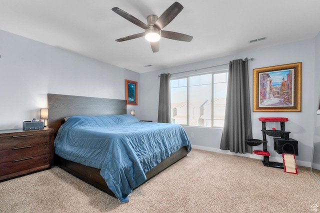 14584 S Heatherly Ln, Herriman, UT 84096 - carpeted bedroom featuring baseboards and a ceiling fan