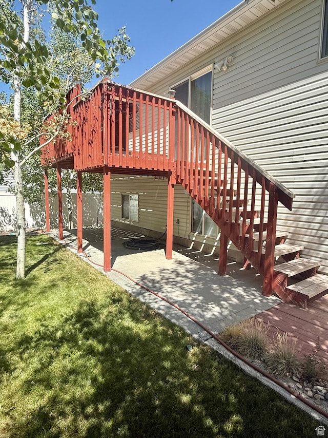 428 E 810 N, Tooele, UT 84074 - view of patio / terrace with a deck and stairs