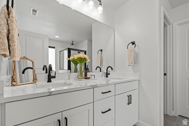 2488 W 2940 S, Syracuse, UT 84075 - bathroom with double vanity and a shower stall