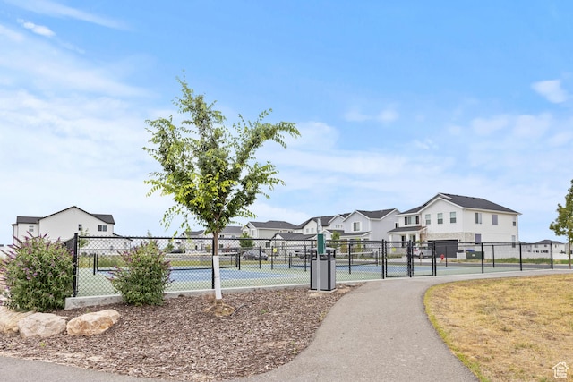 2488 W 2940 S, Syracuse, UT 84075 - view of community featuring a gate, a residential view, and a tennis court