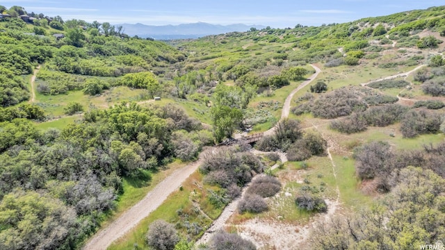 10865 S Hiddenwood Dr, Sandy, UT 84092 - bird's eye view of a mountain backdrop