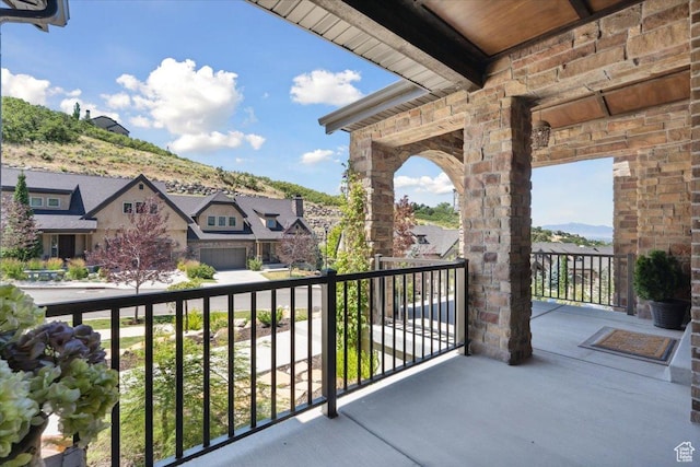 10865 S Hiddenwood Dr, Sandy, UT 84092 - balcony with a residential view and a mountain view