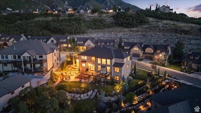 10865 S Hiddenwood Dr, Sandy, UT 84092 - aerial view of residential area with a mountain backdrop