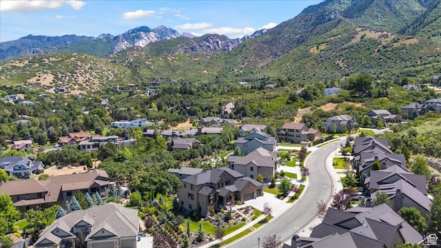 10865 S Hiddenwood Dr, Sandy, UT 84092 - aerial perspective of suburban area with mountains