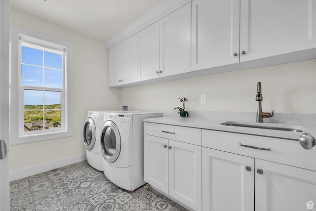 10865 S Hiddenwood Dr, Sandy, UT 84092 - washroom with cabinet space and separate washer and dryer