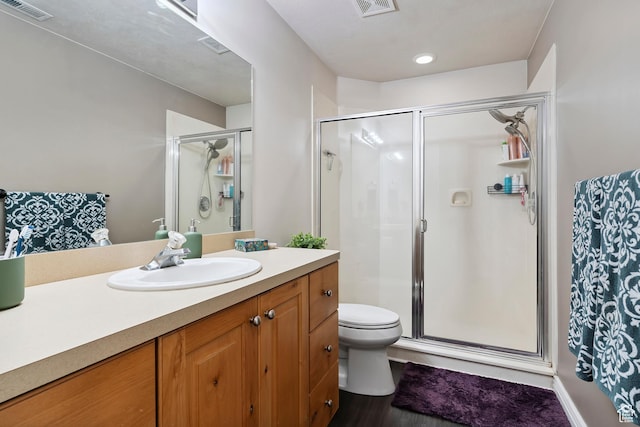623 W 550 S, Centerville, UT 84014 - bathroom featuring vanity, a shower stall, and recessed lighting