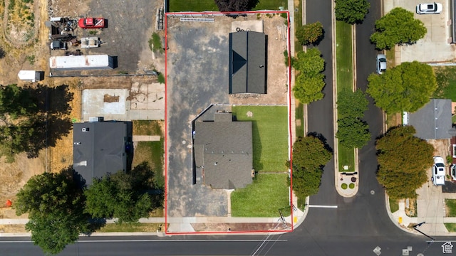 2536 S 1000 W, Syracuse, UT 84075 - aerial view of property and surrounding area with property parcel outlined