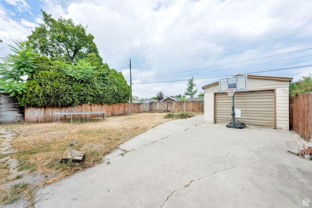 1730 W 150 N, Provo, UT 84601 - fenced backyard with a trampoline, an outbuilding, and a patio