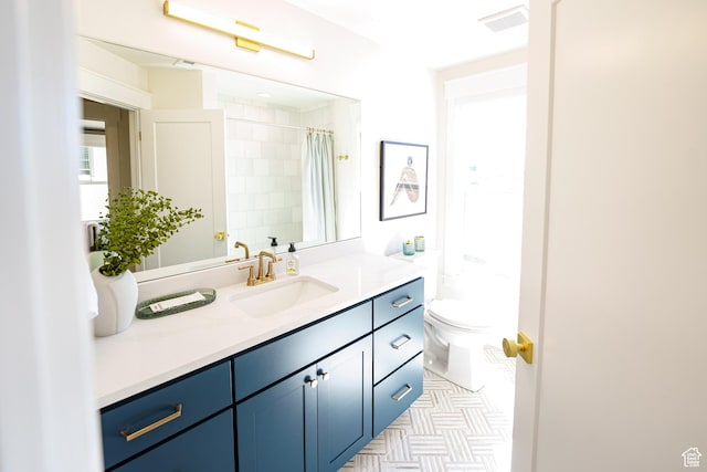 11448 S Watercourse Rd, South Jordan, UT 84009 - bathroom with vanity and curtained shower