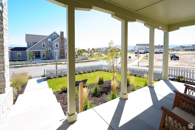 11448 S Watercourse Rd, South Jordan, UT 84009 - view of patio / terrace featuring a residential view