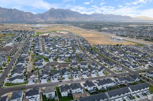 3973 N 900 W, Lehi, UT 84043 - aerial view of property's location featuring mountains and nearby suburban area