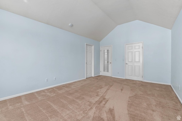 3548 E Wasatch Hills Ln S, Cottonwood Heights, UT 84121 - additional living space with carpet flooring and lofted ceiling