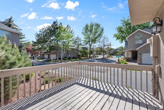 3548 E Wasatch Hills Ln S, Cottonwood Heights, UT 84121 - wooden terrace with a residential view
