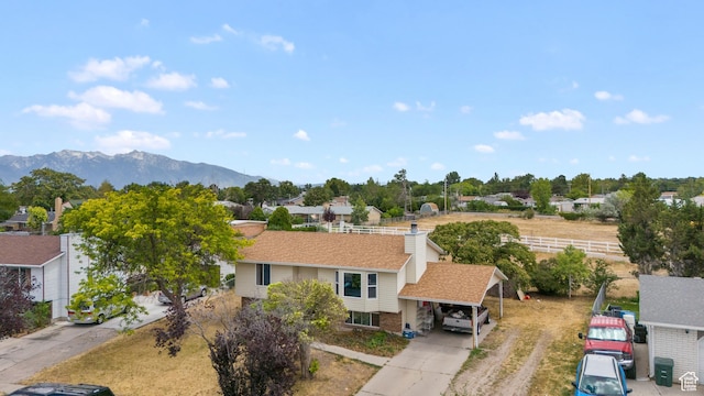 4323 W Benview Dr, West Valley City, UT 84120 - aerial view of property and surrounding area with a mountain backdrop