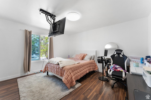 4323 W Benview Dr, West Valley City, UT 84120 - bedroom featuring dark wood-style floors and baseboards