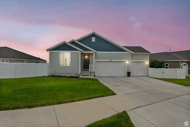 7603 S Scenic Maple Dr S, West Jordan, UT 84081 - single story home with an attached garage, concrete driveway, and a gate