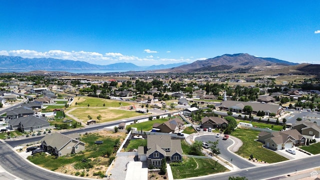 9602 N Blue Sky Dr, Eagle Mountain, UT 84005 - aerial view of residential area featuring mountains