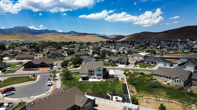 9602 N Blue Sky Dr, Eagle Mountain, UT 84005 - aerial perspective of suburban area with mountains