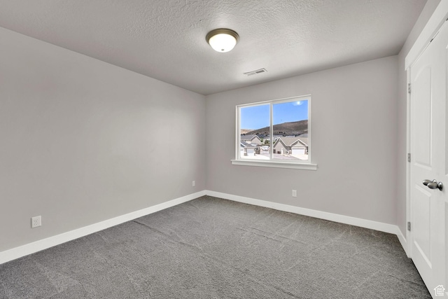9602 N Blue Sky Dr, Eagle Mountain, UT 84005 - spare room with dark colored carpet and a textured ceiling