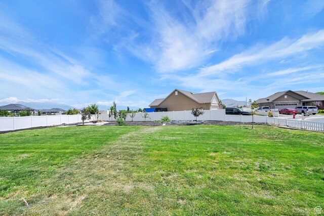 9602 N Blue Sky Dr, Eagle Mountain, UT 84005 - fenced backyard with a residential view