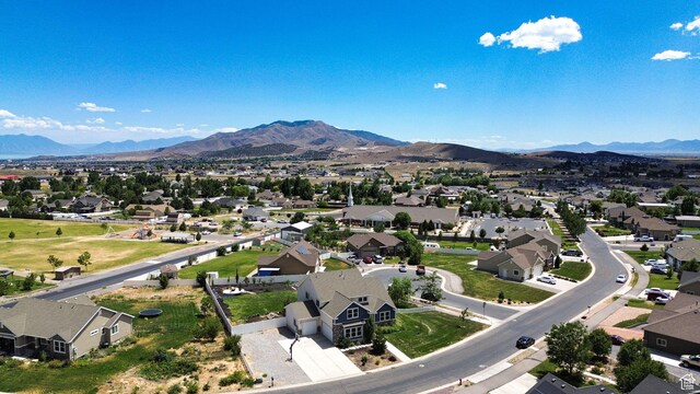 9602 N Blue Sky Dr, Eagle Mountain, UT 84005 - aerial view of residential area with mountains