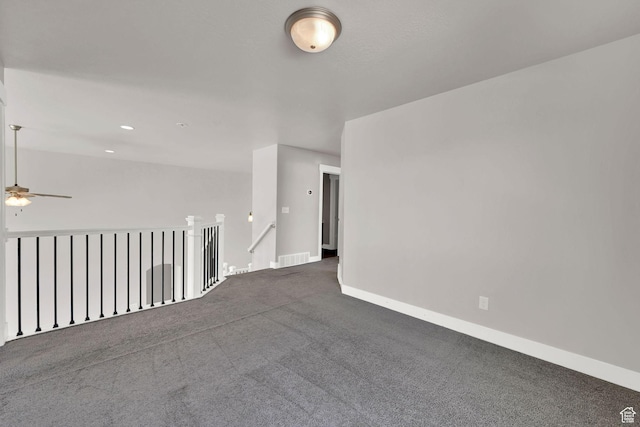 9602 N Blue Sky Dr, Eagle Mountain, UT 84005 - empty room with a ceiling fan and carpet flooring