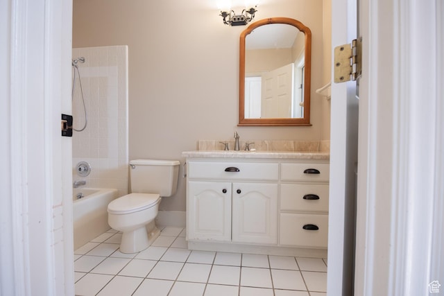 13251 S 1162 E, Draper, UT 84020 - full bath featuring vanity, shower / washtub combination, and tile patterned floors