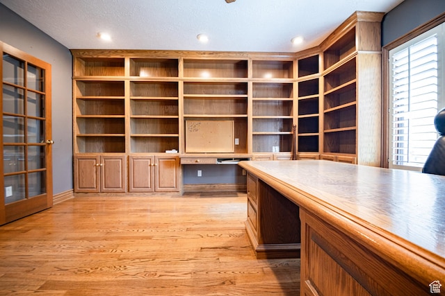 13251 S 1162 E, Draper, UT 84020 - unfurnished office with built in study area, light wood-style flooring, and recessed lighting