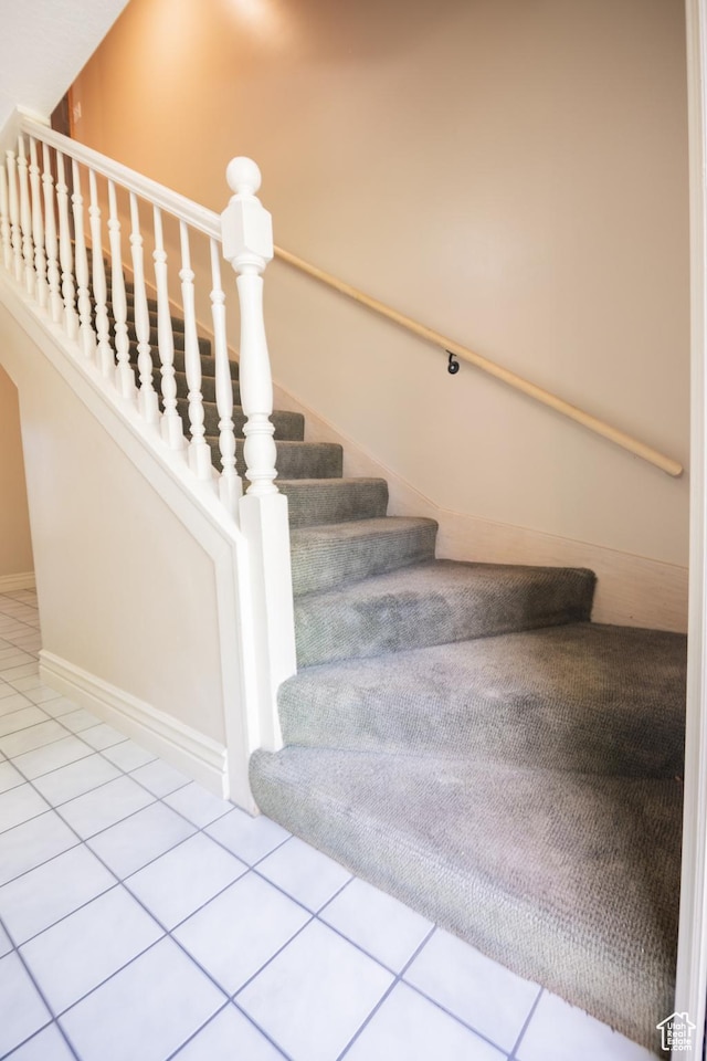 13251 S 1162 E, Draper, UT 84020 - stairway with tile patterned floors