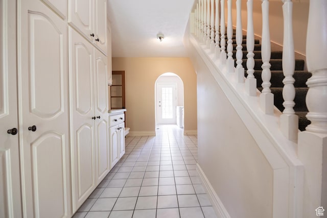 13251 S 1162 E, Draper, UT 84020 - hall with arched walkways and light tile patterned floors