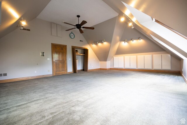 13251 S 1162 E, Draper, UT 84020 - bonus room with lofted ceiling, ceiling fan, and carpet