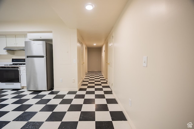 13251 S 1162 E, Draper, UT 84020 - hallway with tile patterned floors and recessed lighting