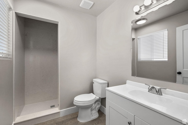 155 N 1600 W, West Point, UT 84015 - full bath with vanity, a stall shower, wood finished floors, and healthy amount of natural light