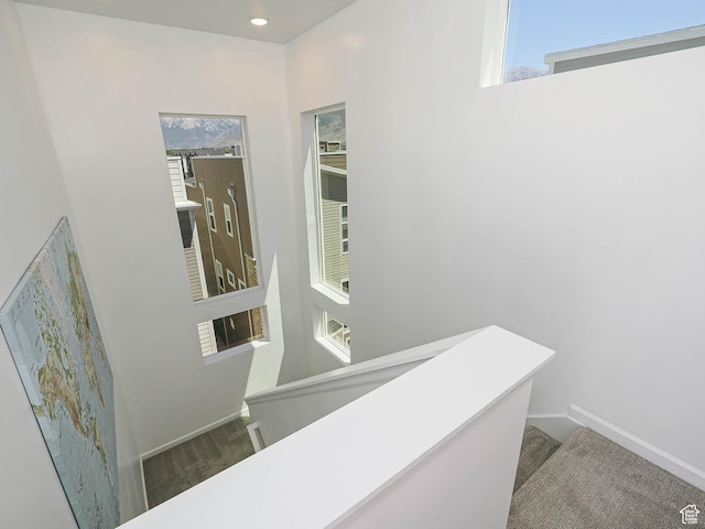 609 E 460 S, American Fork, UT 84003 - stairs featuring healthy amount of natural light and carpet flooring