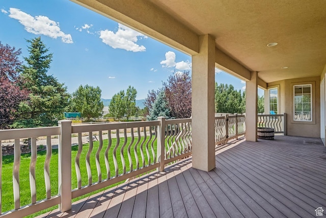 1516 S Lost Colt Dr, Heber City, UT 84032 - deck featuring a yard