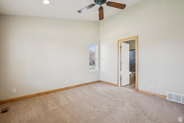 1516 S Lost Colt Dr, Heber City, UT 84032 - empty room with carpet floors and a ceiling fan