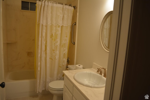 1452 N 3925 W, Marriott Slaterville, UT 84404 - bathroom with shower / bath combo with shower curtain, tile patterned floors, and vanity
