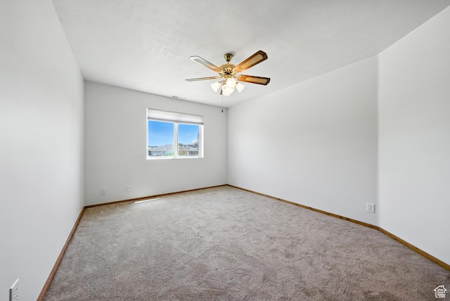 3036 S Dovetail Dr, West Valley City, UT 84128 - spare room with carpet flooring and a ceiling fan