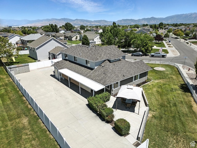 3036 S Dovetail Dr, West Valley City, UT 84128 - aerial perspective of suburban area featuring a mountain backdrop