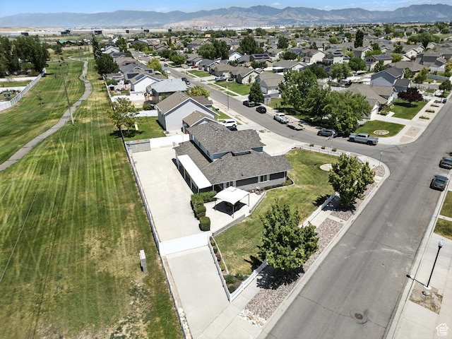 3036 S Dovetail Dr, West Valley City, UT 84128 - aerial perspective of suburban area featuring a mountain backdrop
